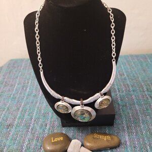 Robert Lee Morris Soho silver plated artisan necklace